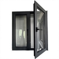 Fenêtres et portes à battants AOSTTER modernes en alliage d'aluminium à rupture de pont thermique, double vitrage insonorisé pour cuisine résidentielle
