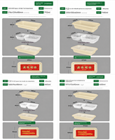 Contenants alimentaires en plastique à deux compartiments, boîtes à lunch jetables pour plats à emporter, adaptés à une utilisation dans les restaurants.