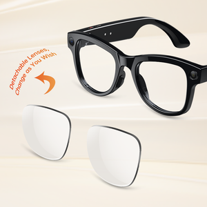 Lunettes de soleil et lunettes intelligentes à commande tactile avec IA, étanches IP67, charge magnétique, vidéo 1080P - Product Image 1