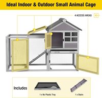 Cage à lapins et poulets en bois à montage facile, personnalisable, pour petits animaux, vente en gros d'usine
