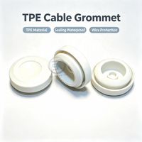 Pasacables de TPE IP67 a prueba de agua y polvo de amplia aplicación con protección estable para cableado, tamaño completo, blanco/negro/gris