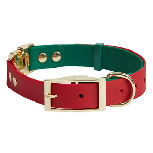 निर्माता कस्टम लक्जरी उच्च गुणवत्ता वाले वाटरप्रूफ स्टंक-प्रूफ त्वरित रिलीज समायोज्य pvc कोटिंग कुत्ते के लिए दो टोन रंग - Product Image 4