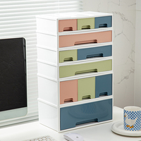 Tiroirs de rangement empilables en plastique, boîte de rangement cosmétique, organisateur de bureau, tiroirs de rangement pour maquillage, organisateur de papeterie