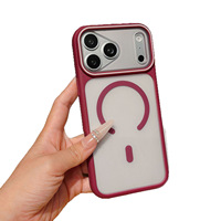 Coque mate pour iPhone 18 Pro Max, acrylique TPU, fixation magnétique, anti-traces de doigts, protection contre les chutes