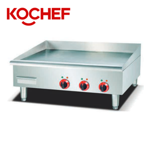 Plaque de cuisson électrique professionnelle de comptoir, 120 cm de large, surface lisse, pour équipement de cuisine de restaurant - Product Image 1