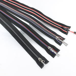 Nouveau Style <span class=keywords><strong>curseur</strong></span> personnalisé mode #5 séparation Nylon bobine <span class=keywords><strong>fermeture</strong></span> éclair 50cm dents colorées extrémité ouverte <span class=keywords><strong>fermeture</strong></span> éclair en Nylon <span class=keywords><strong>pour</strong></span> veste de vêtements de sport - Product Image 1