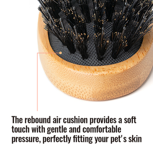 Brosse <span class=keywords><strong>à</strong></span> poils longs en bambou de haute qualité Truelove, portable, pour <span class=keywords><strong>chien</strong></span> et chat, peigne pour enlever les poils, douce, écologique, pour le nettoyage et le toilettage des animaux - Product Image 5