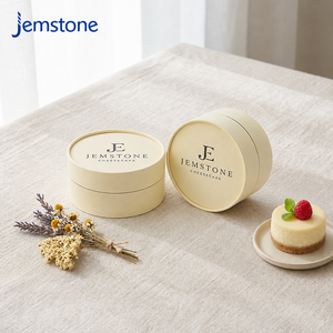 Boîte à gâteau en tube de carton kraft de qualité alimentaire, design personnalisé, luxe, cylindrique, pour cheesecake, emballage en tube de papier - Product Image 3