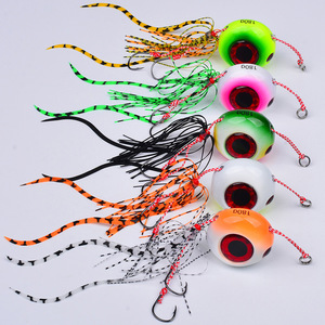 40g à 180g Jupes métalliques lumineuses Snaper Grouper Lent Pitch Bait Lead Head Fishing Lures Deep Sea Boat <span class=keywords><strong>Tai</strong></span> <span class=keywords><strong>Jig</strong></span> Skirt Baits - Product Image 5