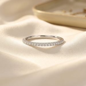 Hong Kong Supplier Classic Customized Eternity Band Fine Jewelry Wholesale 18K White Gold Natural Diamond Brilliant Cut <b>Ring</b> - Product Image 5