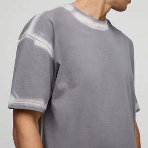 Camiseta Vintage Distressed de Algodón 100% Pesado con Lavado Ácido, Estilo Boxy Cropped, Anti-Pilling y Transpirable para Hombre, Personalizable y de Talla Grande - Product Image 6