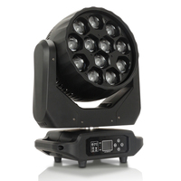 Projecteur LED motorisé à faisceau et à wash, haute luminosité, 12x40W, puissant, pleine couleur, avec zoom
