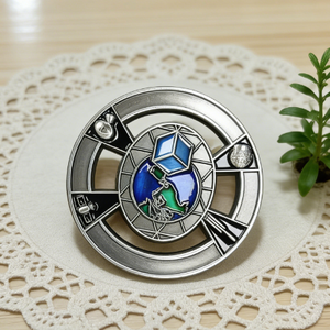 ผู้ผลิตเหรียญที่ระลึกแบบกำหนดเองพร้อมโลโก้ส่วนตัว เหรียญโลหะผสมสังกะสีเคลือบทอง เงิน แบบ 2 มิติ 3 มิติ เคลือบสีเคลือบเงา สำหรับสะสม - Product Image 2