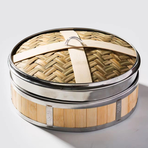قدر طهي بالبخار عالي الجودة صديق للبيئة مصنوع من الخيزران لطهي الطعام بالبخار - Product Image 1