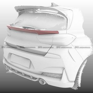 Aileron arrière central léger en carbone EPA pour Hyundai i30N PD, fixation par boulons, modèle sport extérieur - Product Image 2