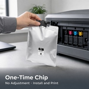 Sac d'encre pigmentée OCB T13P T13P1-T13P4 pour imprimantes jet d'encre Epson EM-C8100a EM-C8101a avec puce jetable pour la région de l'Asie du Sud-Est - Product Image 2
