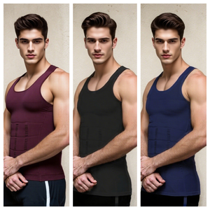 Para <span class=keywords><strong>Amazon</strong></span>, gran oferta, chaleco de sudor elástico ajustado para <span class=keywords><strong>hombre</strong></span>, ropa informal de punto transpirable para Fitness, camisetas sin mangas abdominales ajustadas pesadas - Product Image 3