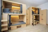 Lits superposés en métal Atosun Twin Dormitory avec bureau de rangement pour étudiants