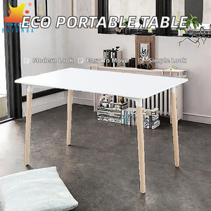 Mesas de Comedor Rectangulares Metálicas KS de Lujo, Estilo Sudamericano, Diseño Contemporáneo, Portátiles, Ecológicas, para Hogar, Hotel, Taller - Product Image 2