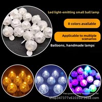 Luces Decorativas LED Multicolor Brillantes para Globos Festivos, 8 Colores, para Niños de 7 a 14 Años, Éxito de Ventas Transfronterizo