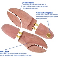 2024 nouveau design arbre à chaussures OEM populaire civière de chaussures fournisseur cèdre arbre à chaussures en bois