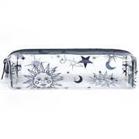 TSA Stade approuvé clair voyage cosmétiques sac école porte-crayon PVC TPU Transparent maquillage brosse sac