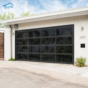 <span class=keywords><strong>Porte</strong></span> <span class=keywords><strong>de</strong></span> <span class=keywords><strong>garage</strong></span> en verre trempé en aluminium NF, surface finie, imperméable, design moderne, ouverture automatique, <span class=keywords><strong>prix</strong></span> bas - Product Image 1