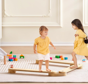 3 planches d'équilibre en bois pour tout-petits, jouet <span class=keywords><strong>Montessori</strong></span> pour enfants, développer la coordination et la motricité globale - Product Image 4