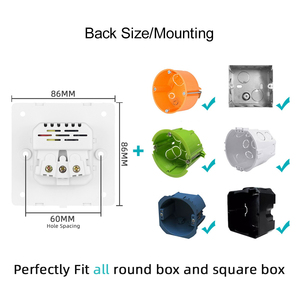 SRAN Prise electrique murale verre avec <span class=keywords><strong>port</strong></span> <span class=keywords><strong>usb</strong></span> français prise electrique murale - Product Image 4