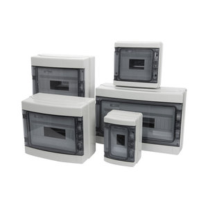 Caja de distribución impermeable IP65 de 8 vías, panel eléctrico de plástico ABS con cubierta transparente - Product Image 1