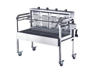 Vendita calda macchina arrosto sputo BBQ maiale torrefazione in acciaio inox girarrosto motore <span class=keywords><strong>per</strong></span> torrefazione all'aperto e al coperto - Product Image 1