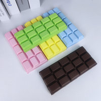 Planche en mousse souple au chocolat à récupération lente, avec goût chocolat, pour la relaxation musicale, jouet de décompression pour étudiants, Littéraire Rouge