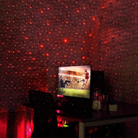 Kelenate USB Éclairage LED Intérieur de Voiture Projecteur de Lumière Étoilée Laser Ambiant Décoratif pour Plafond de Voiture Améliorateur d'Atmosphère
