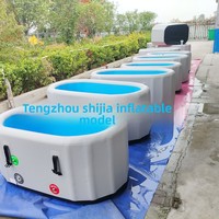 Baignoire gonflable ovale pliable pour bain de glace, avec maintien de température constante, pour adultes, vente en gros, sélection de tailles