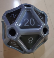 Dés géants gonflables en PVC avec logo personnalisé, dés à 20 faces pour jeux de rôle D&D, jouet pour fête en plein air, décoration de comic-con