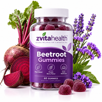 Gummies de Betterave à Marque Blanche – Stimulant d'Oxyde Nitrique, Soutien Énergétique et Circulatoire, Complément Végétalien pour la Santé Cardiaque – Personnalisation OEM