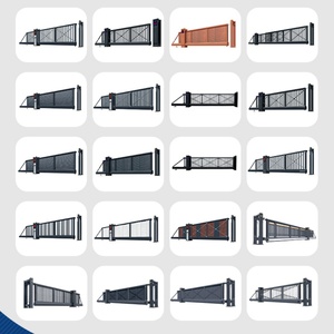 <span class=keywords><strong>Portail</strong></span> <span class=keywords><strong>coulissant</strong></span> cantilever sans rail robuste en <span class=keywords><strong>aluminium</strong></span>, automatique et sécurisé, pour entrée d'usine ou de parc industriel - Product Image 5
