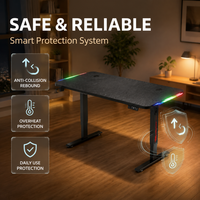 Table de jeu AOR Gaming réglable en hauteur, certification RoHS, facile à assembler, trois niveaux de mémoire réglables, vente en gros d'usine