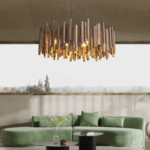 Nuovo Lampadario di Design in <span class=keywords><strong>Legno</strong></span> Massello Illuminazione Creativa per <span class=keywords><strong>Soggiorno</strong></span> Bed and Breakfast Sala da Pranzo Luce a Sospensione - Product Image 3