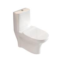 Cuvette de toilettes monobloc à chasse siphonique moderne, en céramique à motif marbre gris et blanc, de la gamme d'articles sanitaires chinois