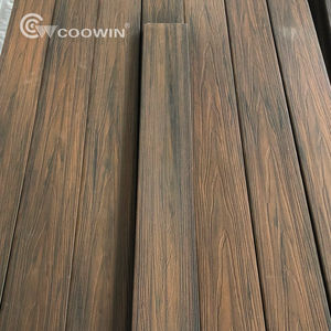 איכות גבוהה בסגנון אירופאי חיצונית wpc <span class=keywords><strong>decking</strong></span> טכנולוגיה חדשה עץ פלסטיק מרוכב הרצפה מוברש פני השטח עמיד למים - Product Image 2