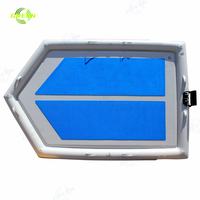 Green Water Yacht Air Mat Island Ponton Plate-forme de natation gonflable flottante Dock