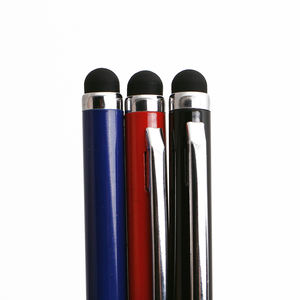 Stylo bille publicitaire économique avec logo, écran tactile, corps métallique sportif, pointe de 1,0 mm, idéal pour la publicité et comme cadeau fin. - Product Image 4