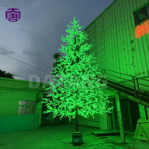 Élégante lampe d'extérieur étanche en PVC avec poteau en fer en forme de cerisier pour décorations de Noël, Halloween et festivals - Product Image 3