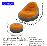 Ensemble cadeau promotionnel, canapé gonflable moderne pour l'extérieur, chaise pliante portable, lit pliant de camping