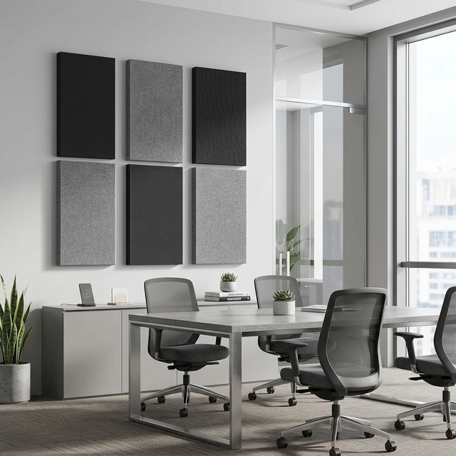 Customized Color Fabric Wrapped Panel Effective Sound Absorption Fabric Wrapped Acoustic Panel for Office Hotel Home Theater