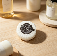 Savon d'hôtel minimaliste emballé individuellement, rond, pour hôtel, spa et maison d'hôtes