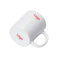 Vente en gros tasses à café au lait blanc Simple 10 oz tasses en céramique pour Restaurant hôtel tasse blanche