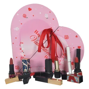 Shinelee 2 계층 예쁜 발렌타인 하트 모양의 사용자 정의 골 판지 장미 꽃 선물 상자 Moq 1000