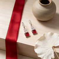 Bijoux de mode plaqués platine, argent sterling 925, boucles d'oreilles créoles tendance pour femmes, en forme de cœur, zircon, anniversaire de mariage